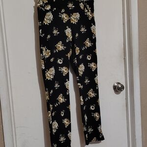 Joe B Black and Gold Floral Pants